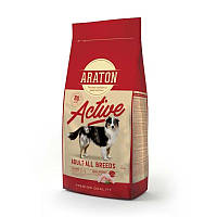 Araton Active All Breeds - сухой корм для взрослых активных собак (с курицей) 15кг