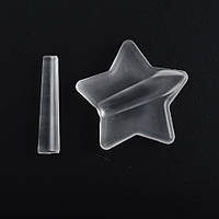 Рельєфна форма( затискач) для вигину металевого декору нігтів + підставка для пензлів Зірка