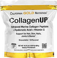 Морской коллаген + гиалуроновая кислота + витамин С California Gold Nutrition CollagenUP (464 g)