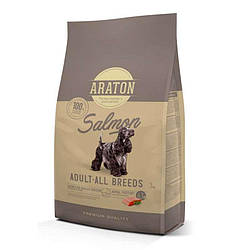 Araton Salmon Adult All Breeds - Сухий корм для дорослих собак усіх порід (лосось) 3 кг