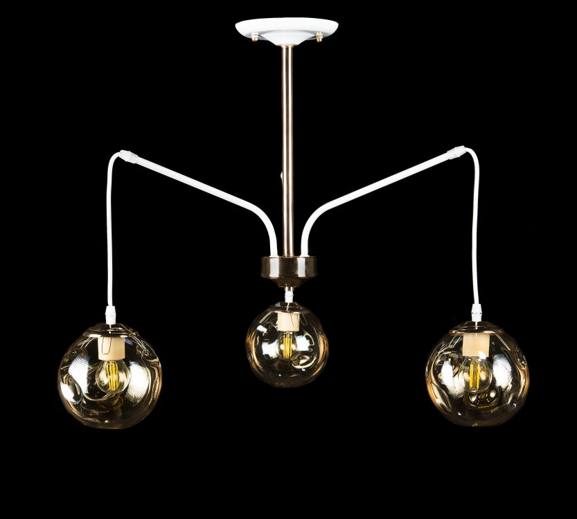 Люстра лофт із плафонами Splendid-Ray 260601 (WHI+FG), фото 1