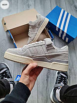 Чоловічі кросівки Adidas Forum Low Взуття Адідас Форум Лоу сірі натуральний замш демісезонні В'єтнам, фото 4