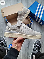 Чоловічі кросівки Adidas Forum Low Взуття Адідас Форум Лоу сірі натуральний замш демісезонні В'єтнам, фото 6