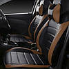 Чохли на сидіння Ауді А4 Б6 (Audi A4 B6) НЕО Х модельні з екошкіри арігона, фото 6