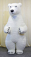 Надувний костюм Білий Ведмедик Дик