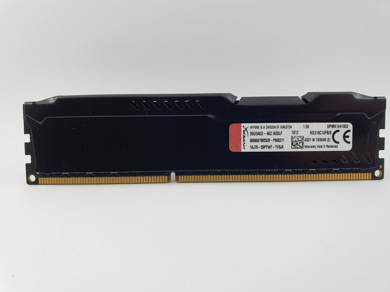 Оперативная память Kingston HyperX FURY Black DDR3 8Gb 1600MHz PC3-12800U (HX316C10FB/8) Б/У - фото 1 - id-p1814405526