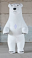 Надувной костюм-гигант Белый Медведь