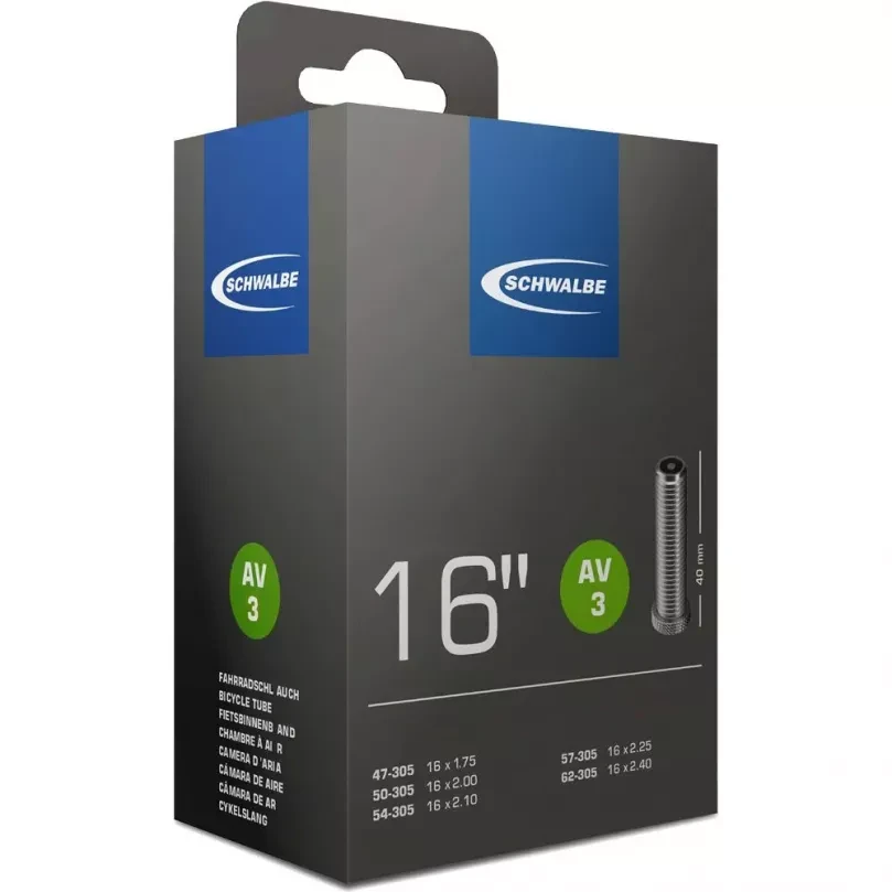 Камера 16" (47/62x305) a/v 40 мм Schwalbe AV3 IB AGV 10409310