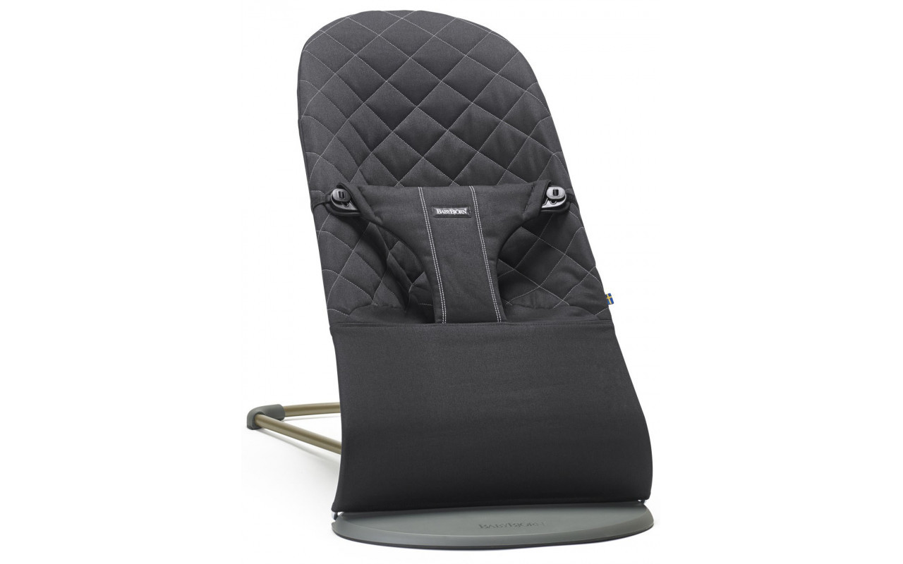 BabyBjorn - Крісло-шезлонг Bouncer Bliss Cotton, Black (чорний)