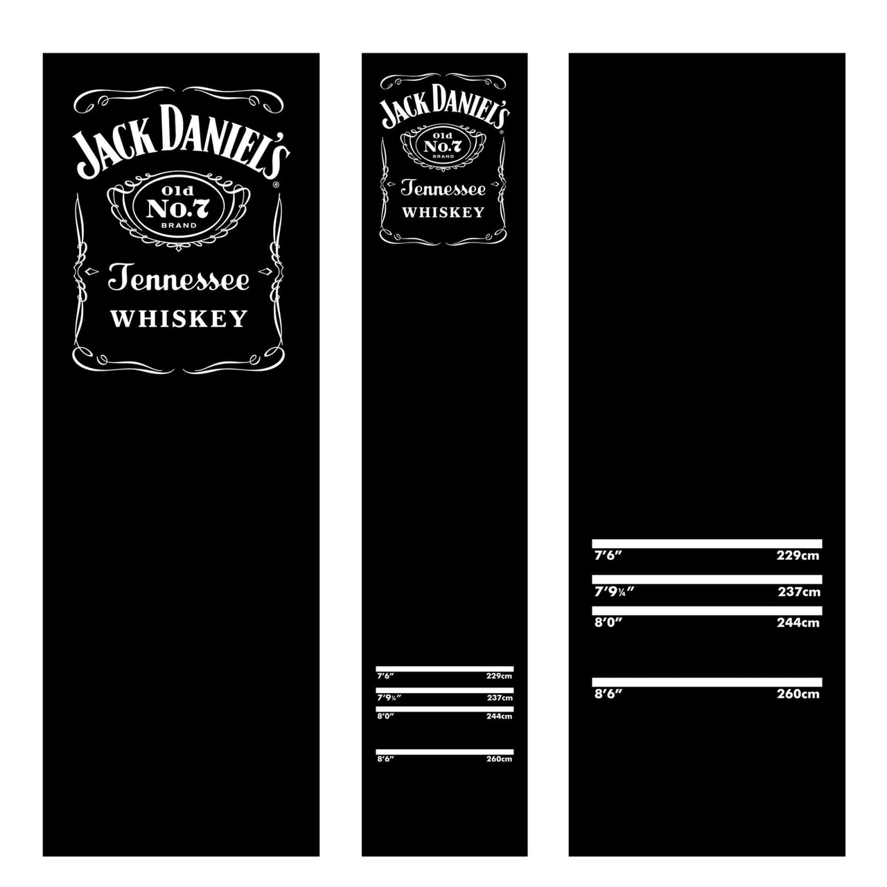 Дартс фирменный коврик-мат Jack Daniel's Mission 290см на 60см