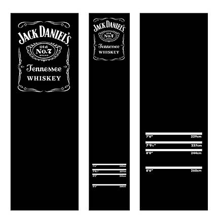 Дартс фирменный коврик-мат Jack Daniel's Mission 290см на 60см, фото 2