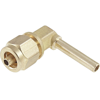 Фітинг для термопластикової (ПВХ) трубки Ø6-6 кутової 90° у складі