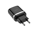 МЗП зарядний пристрій HOCO C12Q Smart QC3.0 1USB/3A з кабелем для заряджання USB - MicroUSB, Чорний, фото 6