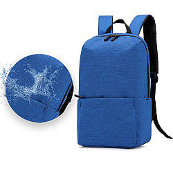 Водовідштовхуючий рюкзак на 10л, для прогулянок (34х22х12см) 1101, Синій / Повсякденний рюкзак / Портфель