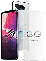 Мягкое стекло Asus Rog Phone 5s на Экран полиуретановое SoftGlass