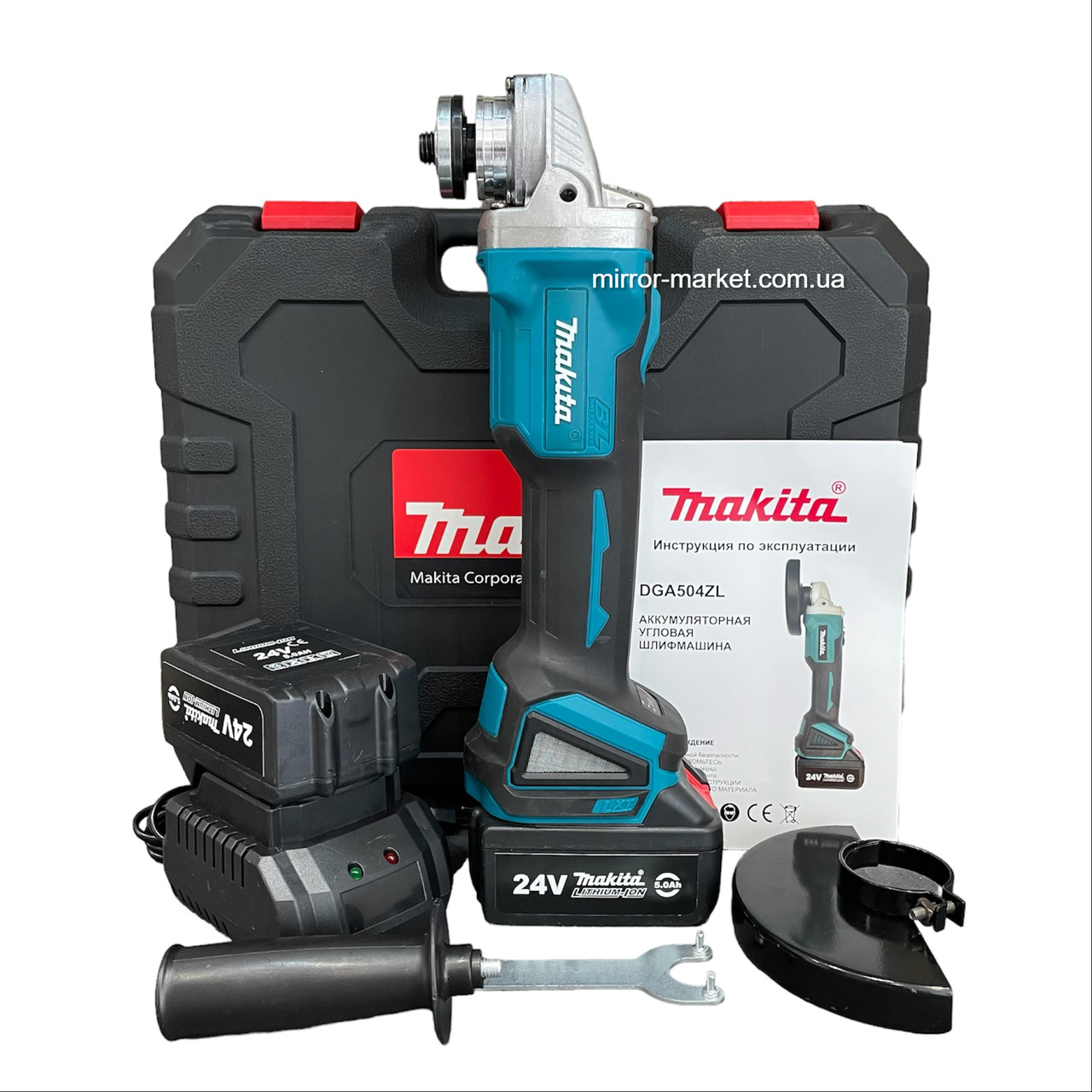 Болгарка акумуляторна безщіткова Makita DGA504 ( 24V, Ø125 мм)