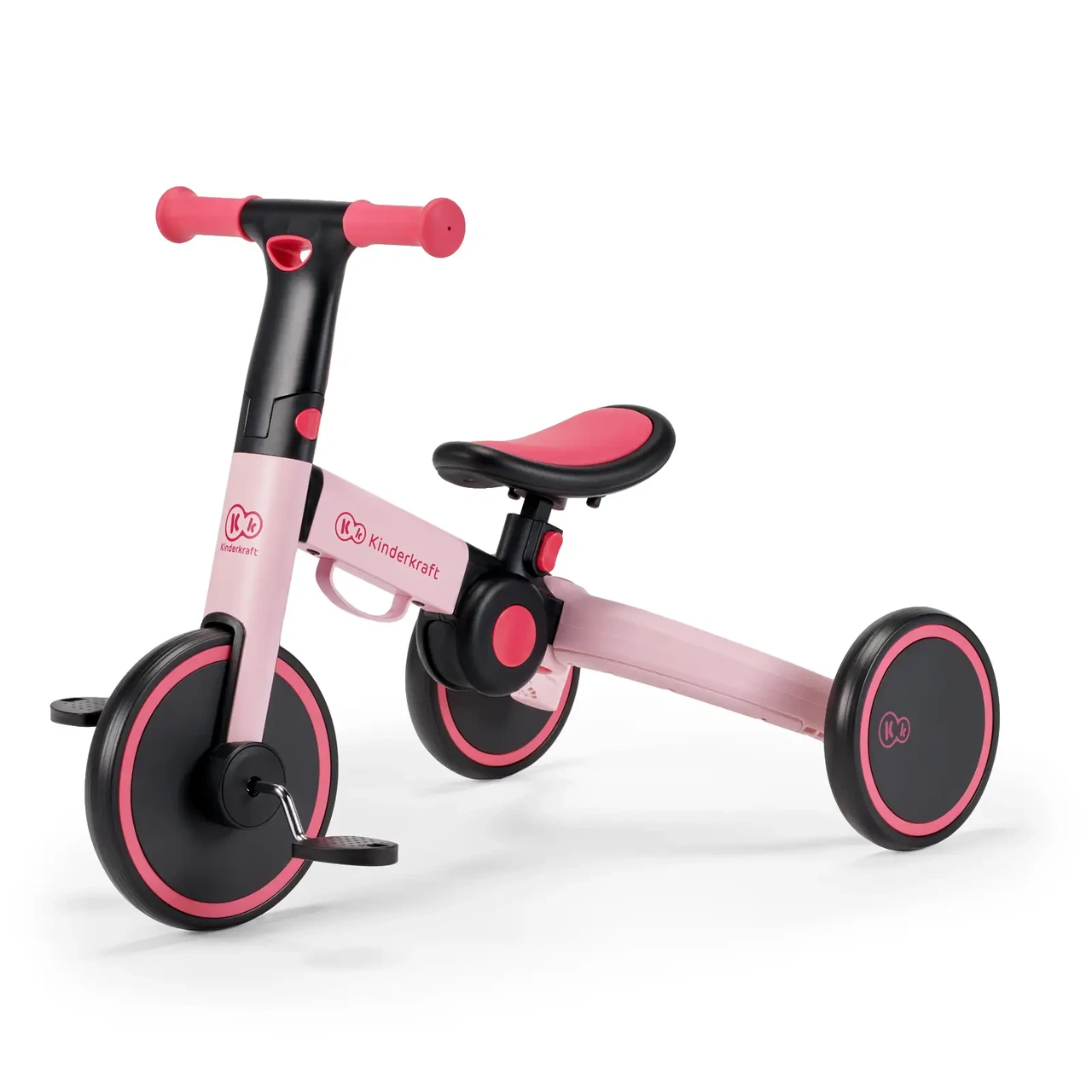 Триколісний велосипед 3 в 1 Kinderkraft 4TRIKE Candy Pink рожевий, фото 1