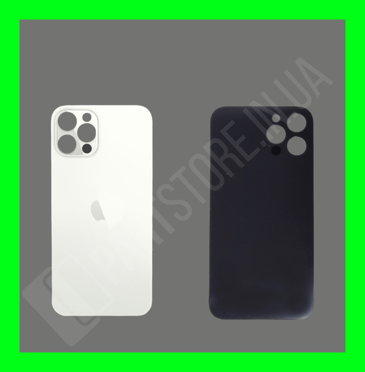 Кришка iPhone 12 Pro Silver (великий отвір)