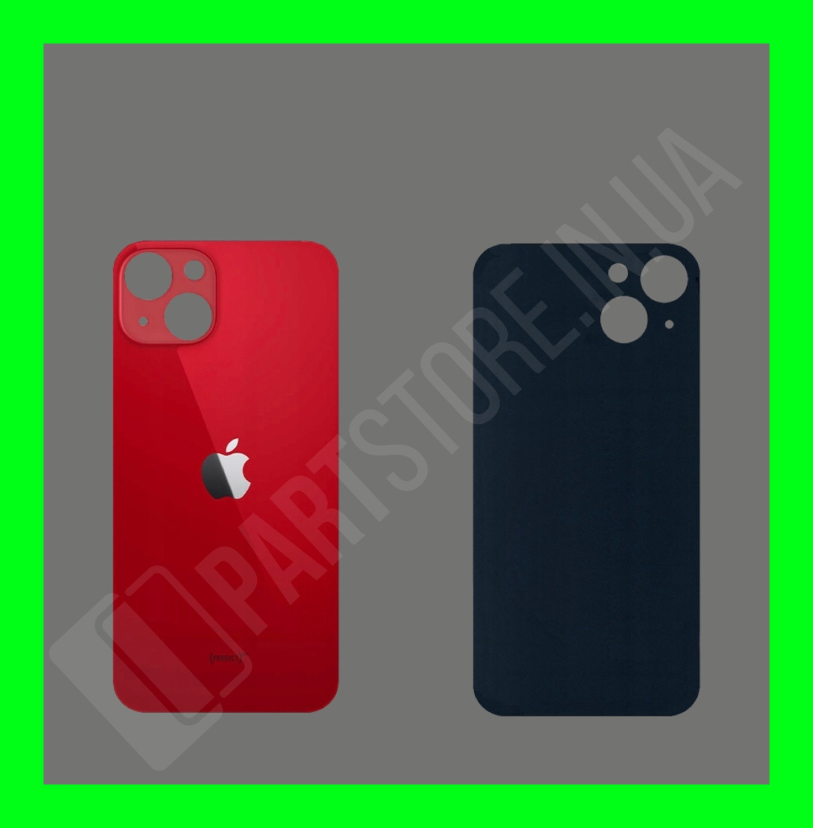 Кришка iPhone 13 Mini Red (великий отвір)