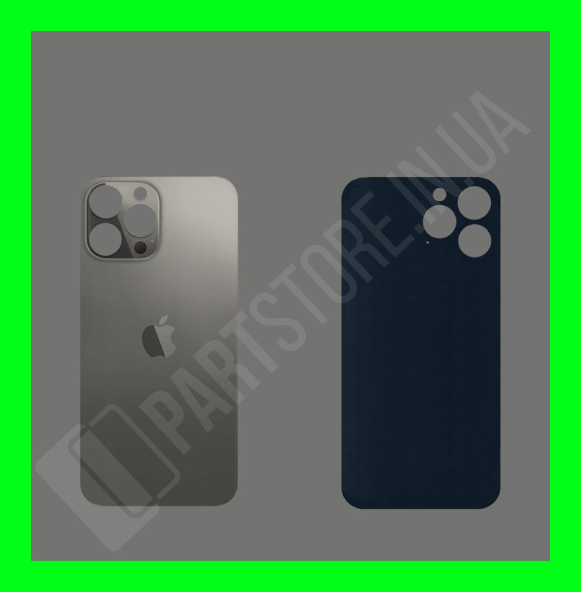 Кришка iPhone 13 Pro Max Grapfite (великий отвір)