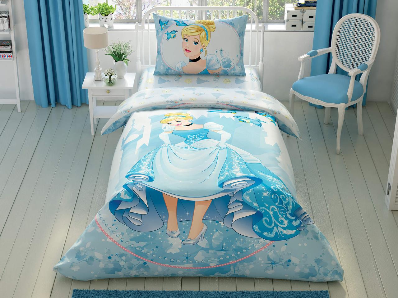 Постільна білизна Підліток TAC Disney Cinderella Forever 160х220см, фото 1