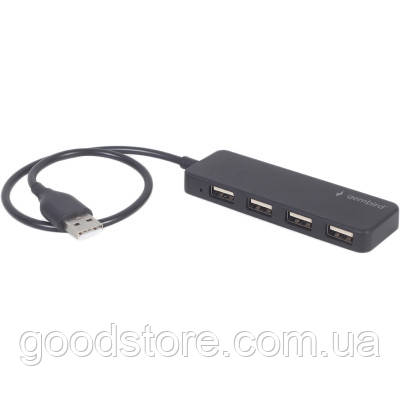 Концентратор Gembird USB 2.0 4 ports black (UHB-U2P4-06)