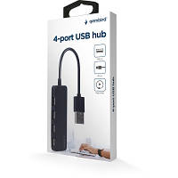 Концентратор Gembird USB 2.0 4 ports black (UHB-U2P4-06), фото 3