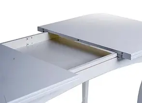 Стіл обідній розкладний Прага Модуль люкс, колір білий, фото 3