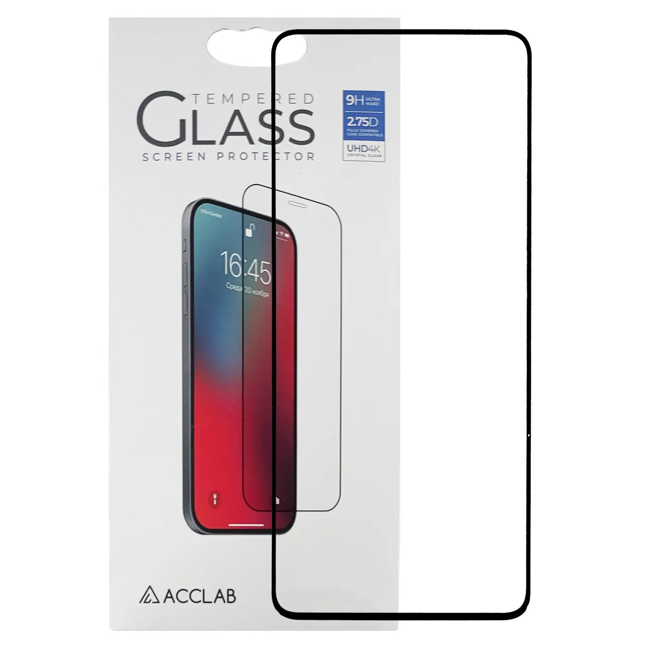Захисне скло Acclab 3D Full Glue для Poco X5 5G / Redmi Note 12 5G Black