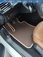 ЕВА коврики Peugeot 308 2014-2020. EVA ковры Пежо 308
