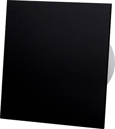 Витяжний вентилятор AirRoxy dRim 100 S BB панель пластик чорний матовий 93м³/год 8Вт, фото 2