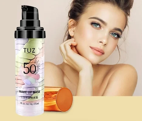 Багатофункціональний триколірний праймер TUZ 50 MAKEUP BASE
