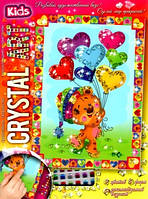 Набір дитячої творчості Картина аплікація з кристалів "Ведмежа" CArt-01-05 Danko Toys