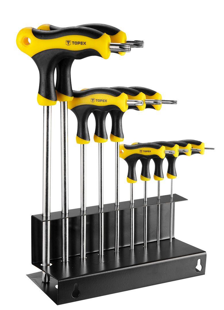 Ключі шестигранні Torx тип Т, T10-T50, набір 9 шт., фото 1
