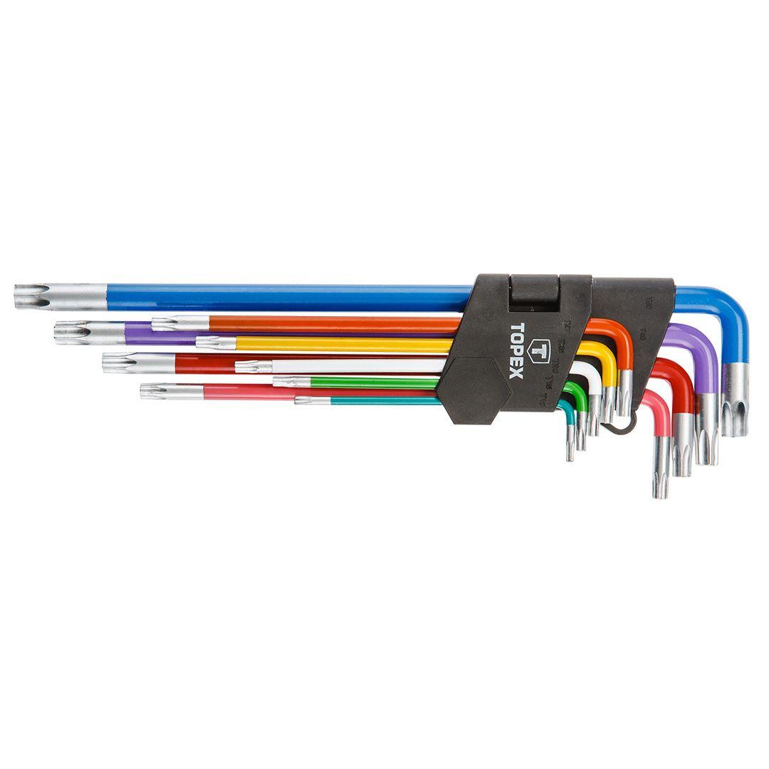 Ключі шестигранні Torx тип Т, T10-T50, набір 9 шт., фото 1