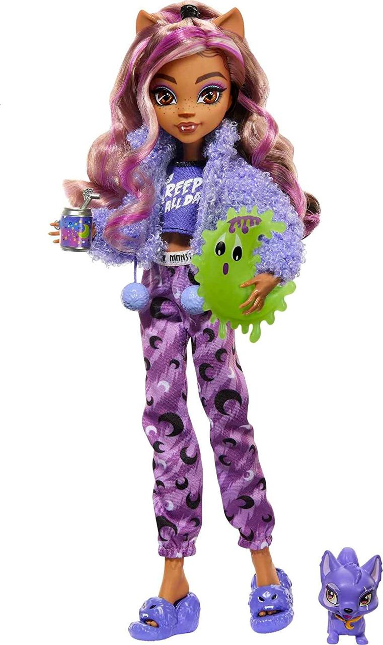 Лялька Monster High Clawdeen Wolf Клодін Вульф Піжамна вечірка 2022 (HKY67)