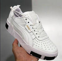 Кроссовки кожаные женские Puma Cali White/ Пума Кали белые