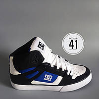 Кросівки чоловічі DC Pure High-Top WC (White/Blue/Black). Оригінал