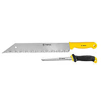 Ножовка по гипсокартону с ножом для минеральной ваты, набор Topex 10A725