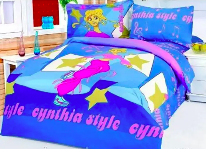Постільна Білизна Підліток Le Vele 3 D Сатин Cynthia 160х220см, фото 1