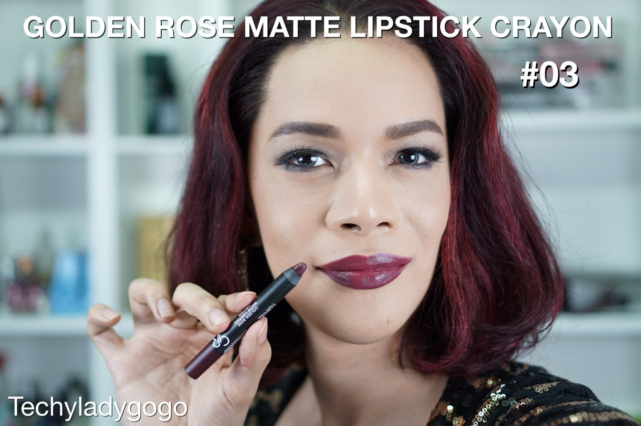 Матовая помада-карандаш для губ Golden Rose Matte Lipstick Crayon 3 - фото 2 - id-p307119048