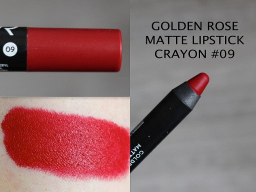 Матова помада-олівець для губ Golden Rose Matte Lipstick Crayon 9 - фото 2 - id-p307119054