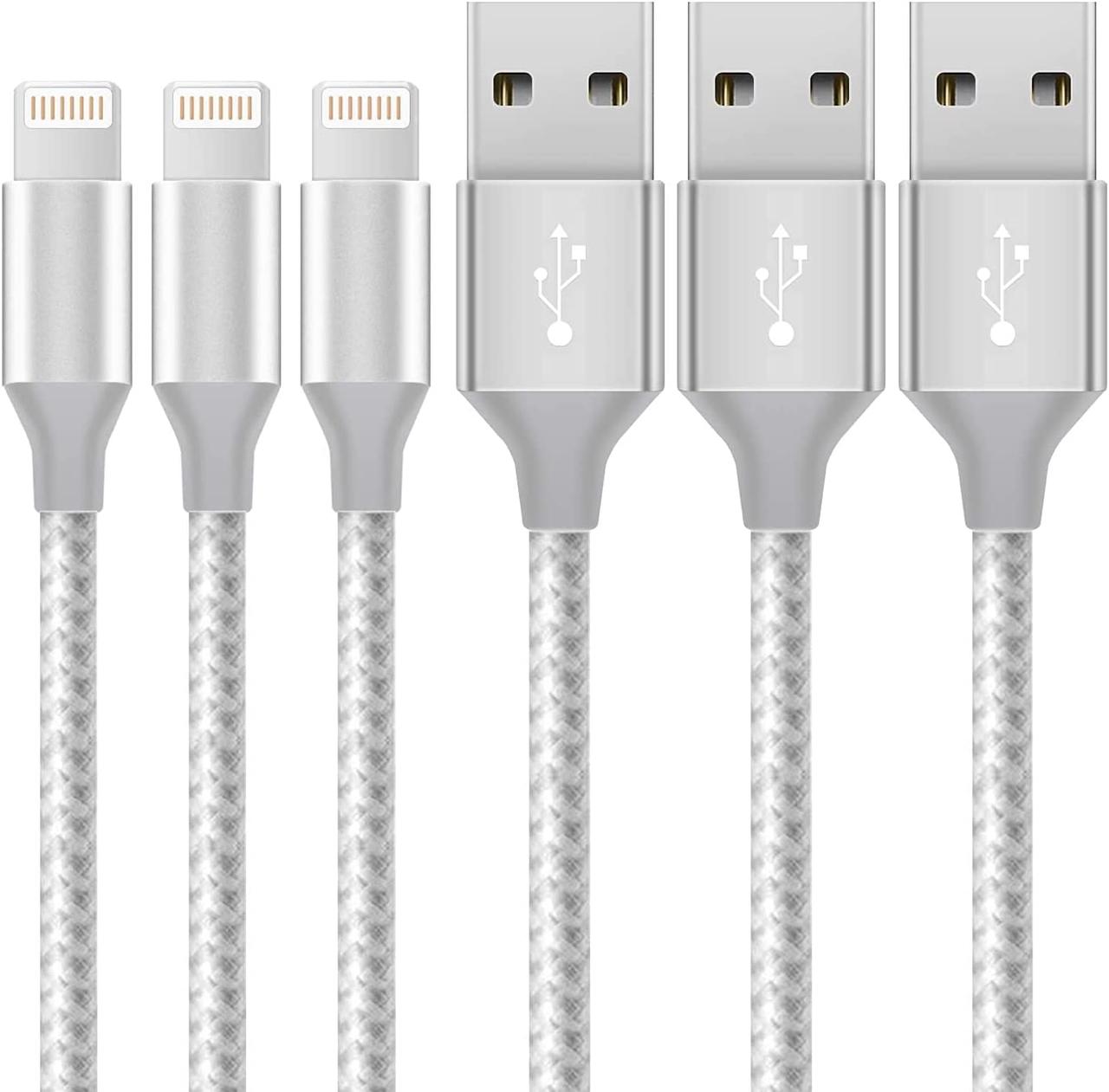 Кабель для зарядки iPhone Кабель Lightning 3 Pack 1 м, фото 1