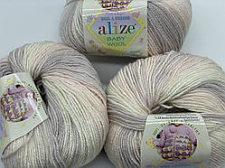 Пряжа Baby wool batik Alize-6554