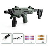 Автомат іграшковий 3305-1 A/D 2 види, 2в1, прихований пістолет, захисні окуляри, у коробці, фото 2