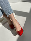 Червоні жіночі туфлі, фото 6