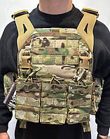 Плитоноска WAS Warrior Assault Systems LPC V1 DFP TEMP with Triple Open 7.62mm, 2x Utility Pouches