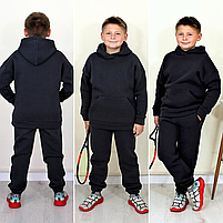 Костюм на хлопчика зимовий спортивний з капюшоном вік від 6 до 10 років теплий Різні кольори, фото 3