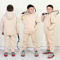Костюм на хлопчика зимовий спортивний з капюшоном вік від 6 до 10 років теплий Різні кольори, фото 5