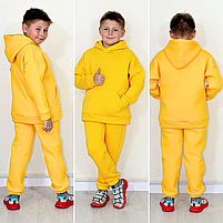 Костюм на хлопчика зимовий спортивний з капюшоном вік від 6 до 10 років теплий Різні кольори, фото 8